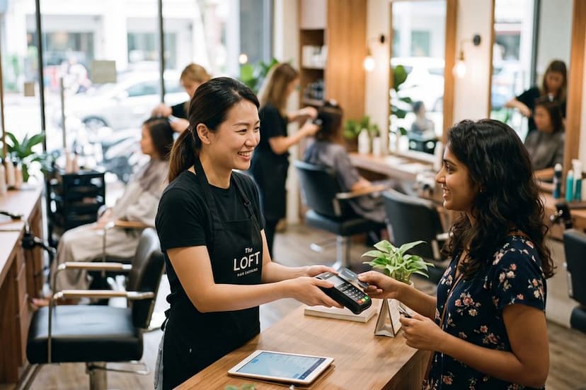 A Singapore salon reception