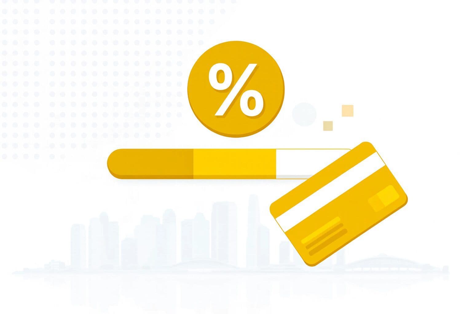 The merchant discount rate broken down into its component parts as a segmented fee bar.